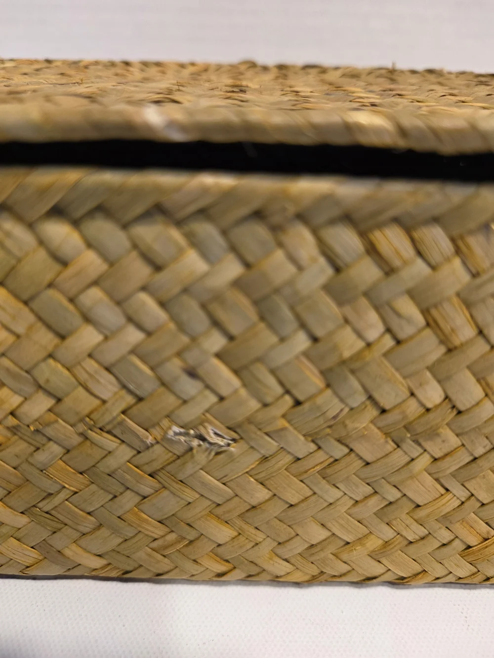 Natural Woven Seagrass Storage Box Set in Tan - 3 Piece